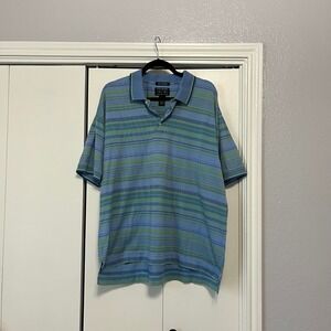 Colours Alexander Julian Striped Polo Shirt Double‎ Mercerized XXL